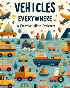 Vehicles Everywhere: A Creative Coloring Book for Little Explorers