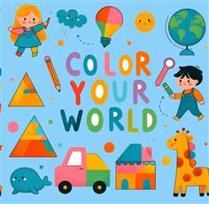 Color Your World: A Fun and Easy 100 Coloring shapes for Toddlers